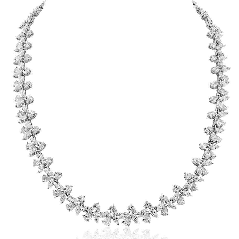 18,58 Ct. Diamond Design Necklace